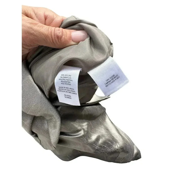 Jones Studio Women's Nylon Blend Sleeveless Collared Fit & Flare Dress Size 12 - Picture 3 of 5